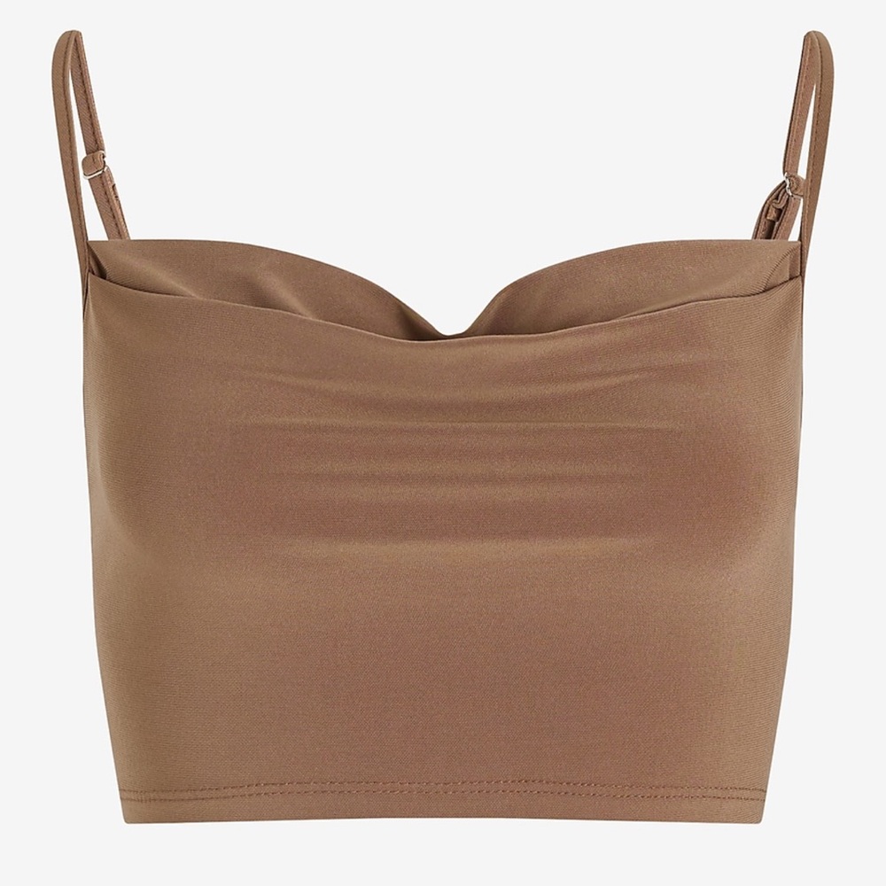 Cowl Neck Cropped Cami